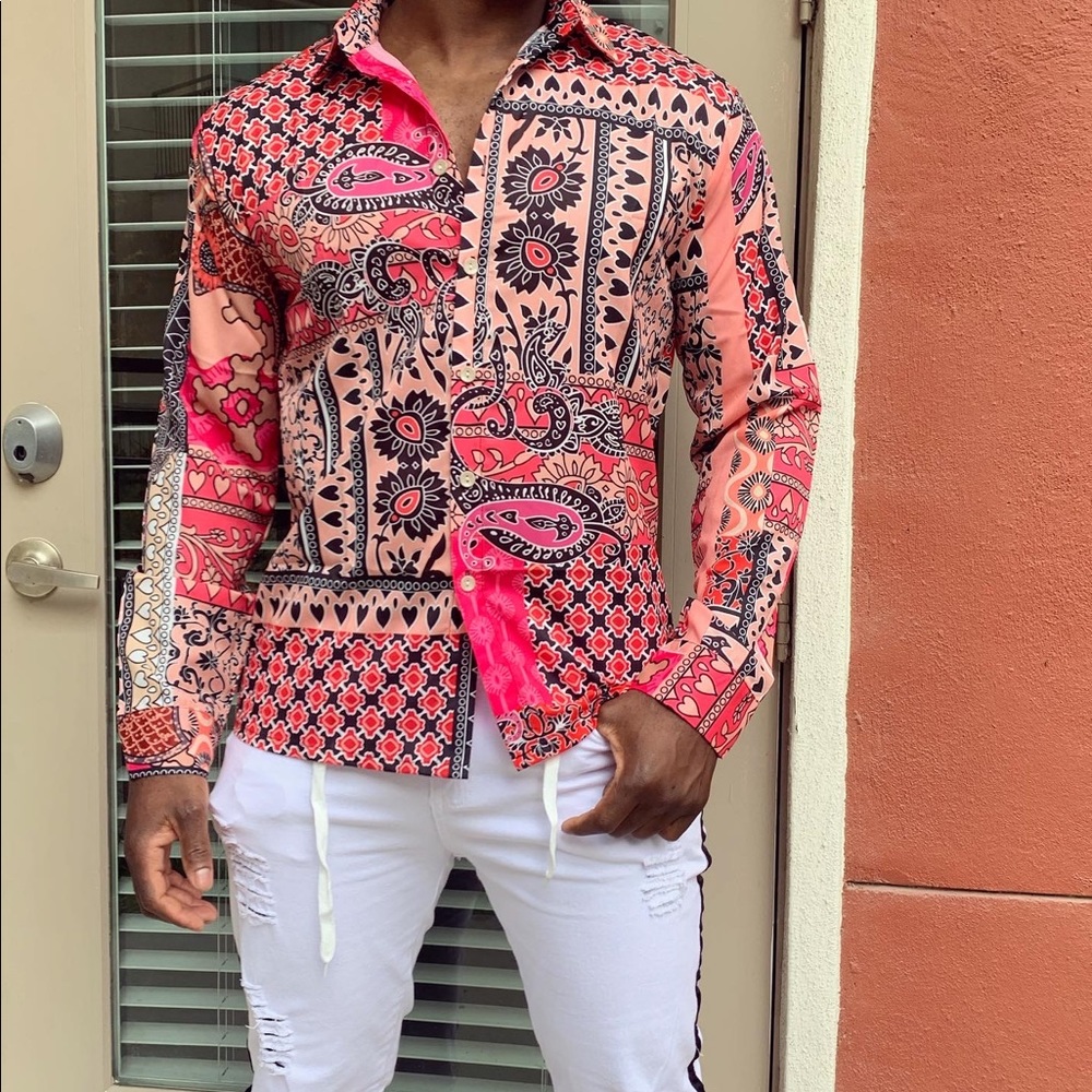 MIKEY Casual Button Down Shirt